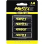 Herlaadbare Powerex AA-batterijen - 1,2V 2600mAh - NiMH - 4 stuks - Gebruiksklaar
