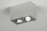 Aluminum surface-mounted spotlight with LED