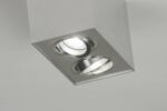 Aluminum surface-mounted spotlight with LED