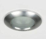 IP65 tiltable LED recessed spotlight sanded aluminum