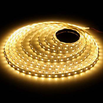 Bande LED 12v 5m 300SMD 3528 Blanc chaud IP44