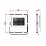 projecteur led 150w cold white ip65 ( remplace 1500w)