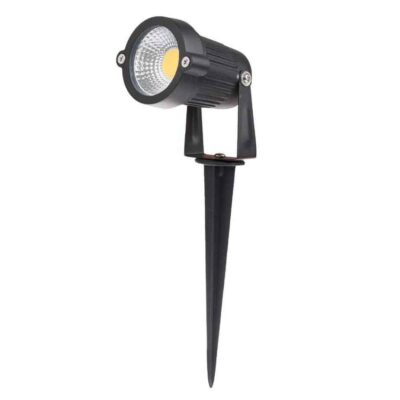 LED Garden spotlight 5W with spike in Warm-white IP65